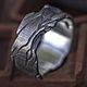Широкое кольцо с текстурой трещин, Кольца, Краснодар,  Фото №1