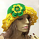 Шляпа вязаная "Sunny mood" 100% ХЛОПОК. Шляпы. Nataliy Sh-knitting. Ярмарка Мастеров.  Фото №4