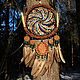 Dreamcatcher 'Freyr' with natural stones, 56 cm, Amulet, Moscow,  Фото №1