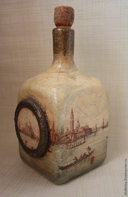 Декоративная посуда ручной работы. Ярмарка Мастеров - ручная работа Бутылка 