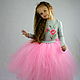 Пышное платье для девочки, розовое с вышивкой "Маленькая принцесса". . Kushnir handmade. Online shopping on My Livemaster.  Фото №2