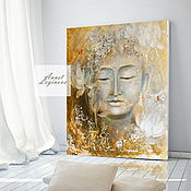Картины и панно handmade. Livemaster - original item Print Gold and Silver Buddha. Handmade.