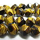 Tiger's eye bicone faceted bead cut. Beads1. Elena (luxury-fittings). My Livemaster. Фото №5