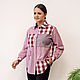 Camisa de autor en el estilo De los hombres patchwork Burdeos, Shirts, Novosibirsk,  Фото №1