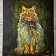 Painting 'Cat' in oil. Animals, Pictures, Belgorod,  Фото №1