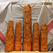 Русский стиль handmade. Livemaster - original item Slavic Gods (one Idol 20cm -3 600 RUB. 30cm4 700 RUB.). Handmade.