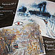 Paintings: city tram winter landscape TRAM STORIES, Pictures, Moscow,  Фото №1