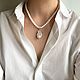 Чокер из жемчуга и серебра. Бусы из жемчуга и серебра. Чокер. 4NADYA Jewelry. Ярмарка Мастеров.  Фото №4