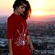 Коктейльное красное вязаное женское шерстяное платье с вышивкой, Платья, Мурсия,  Фото №1