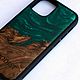 Чехол с деревом и эпоксидной смолой iPhone 12 mini. Чехол. WOODIST. Интернет-магазин Ярмарка Мастеров.  Фото №2