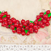 Украшения handmade. Livemaster - original item Bracelet with red currant berries. Handmade.