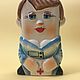 Nurse flask porcelain. Hippocratic Oath. Souvenirs by profession. Veselyj farfor. My Livemaster. Фото №5