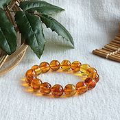 Украшения handmade. Livemaster - original item Bracelet from Baltic amber, color is tea. Handmade.