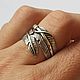 Заказать Кольцо из серебра " Перышко ". Newstylejewelry. Ярмарка Мастеров. . Кольца Фото №3
