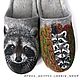 felted Slippers 'Raccoons'. Slippers. shkiv. My Livemaster. Фото №4