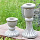 Candle holders made of concrete for thin candles, set of candle holders Provence. Candlesticks. Decor concrete Azov Garden. My Livemaster. Фото №5