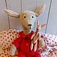 Order Llama Red Pajamas. Rukodelki from Mari. Livemaster. . Stuffed Toys Фото №3