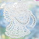 Angel pendant for luck embroidered souvenir. Toys for cribs. materials for creative Anna Sintez. My Livemaster. Фото №4