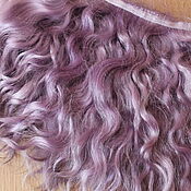 The skin of the goat (color caramel) Curls Curls for dolls