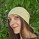 ШАПКА ИЗ КОНОПЛИ И КРАПИВЫ (САЛАТНЫЙ МЕЛАНЖ). Шапки. HEMP and HAPPY. Ярмарка Мастеров.  Фото №4