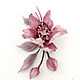 Brooch made of velvet Orchid Pink. Brooches. natalya-4 (natalya-4). My Livemaster. Фото №4