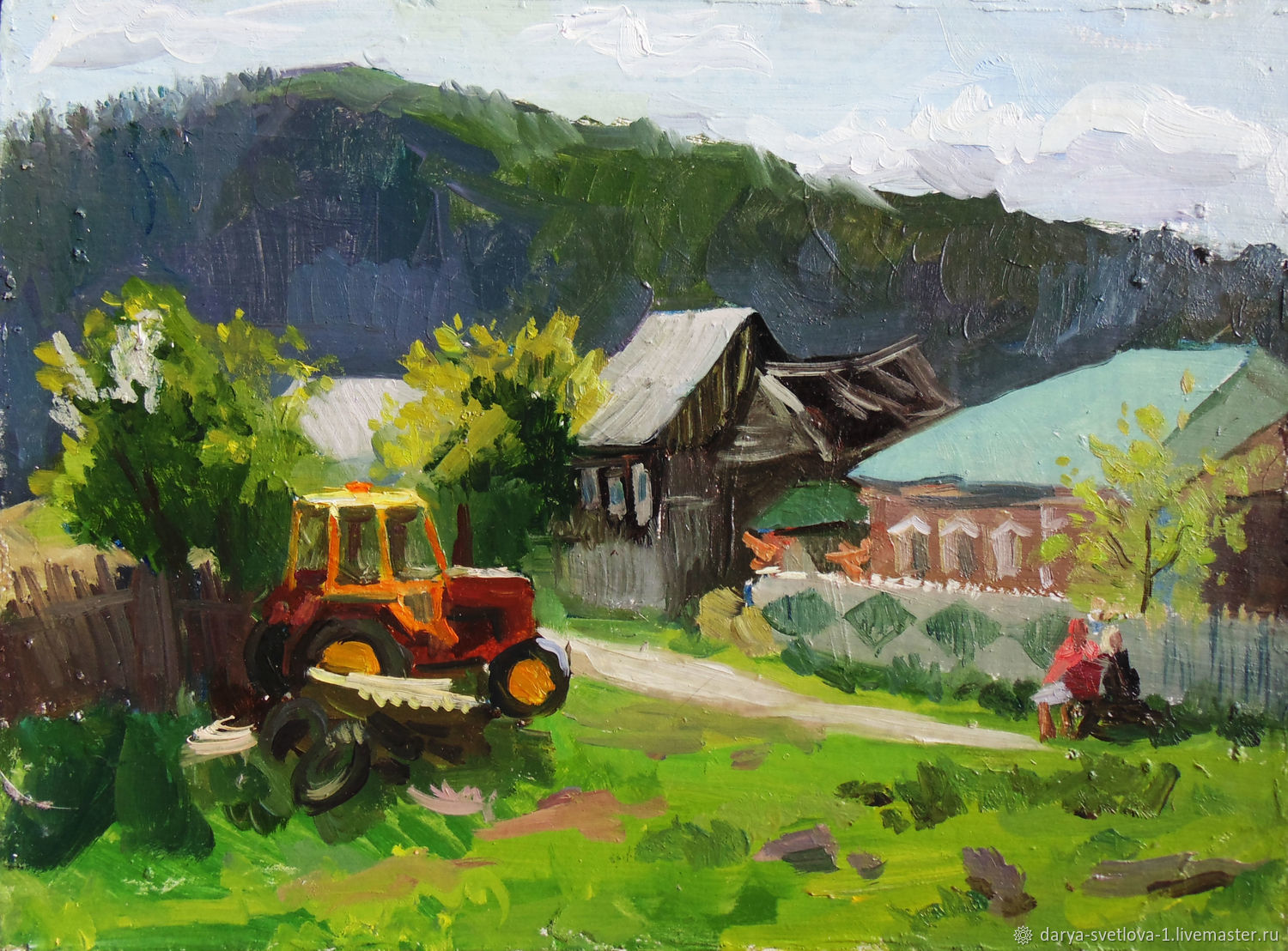 Советская деревня в живописи