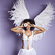 Белые ангельские крылья в стиле Victoria`s secret