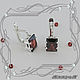 Order Earrings 'Easy style in silver - baguette' with natural garnets. MaksimJewelryStudio. Livemaster. . Earrings Фото №3