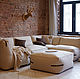 Дизайнерский диван с декоративными ремешками, Диваны, Москва,  Фото №1