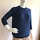 Джемпер с рукавом 3/4 из мериноса с шелком. Джемперы. Cashmere & Wool / Машинное вязание. Интернет-магазин Ярмарка Мастеров.  Фото №2