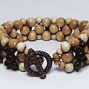 Украшения handmade. Livemaster - original item Bracelet of wooden beads. Handmade.