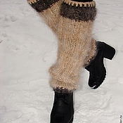 Аксессуары handmade. Livemaster - original item Women`s warm leg warmers knitted art. No. 23ж.. Handmade.