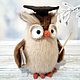 Owl teacher. Stuffed Toys. JuliaCrochetToys. My Livemaster. Фото №6