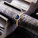 Vermeil ring with 6mm blue kyanite (RCR6), Rings, Moscow,  Фото №1