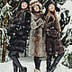 Beaver fur coat in grey. Fur Coats. Forestfox. Family Fur Atelier. Online shopping on My Livemaster.  Фото №2