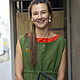 dresses: Green-carrot shopper dress. Dresses. Алена Тимофеева (indeeza). My Livemaster. Фото №4