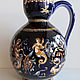 French Jug GIEN Faience Hand Painted, Vintage interior, Prague,  Фото №1