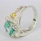 "Альтаир" Кольцо с Фианитами. Кольца. GS_jewelry. Ярмарка Мастеров.  Фото №5