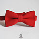Bow tie in cherry Red / groom's bowtie for the cherry wedding, Ties, Moscow,  Фото №1
