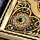 Malachite backgamon set "RF coat of arms". Backgammon and checkers. Russian souvenirs (beresta-ural). My Livemaster. Фото №4