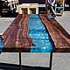 Стол из массива: Aquamarine. Столы. Loftmarket. Интернет-магазин Ярмарка Мастеров.  Фото №2