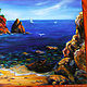  The sea shore of the southern seas. Oil. canvas. Original. Pictures. Valeria Akulova ART. My Livemaster. Фото №5