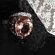 Кольца:Кольцо с персиковым морганитом. Кольца винтажные. Серебряные украшения и винтаж. Интернет-магазин Ярмарка Мастеров.  Фото №2