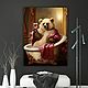 Картина маслом медведь в ванной Современное искусство на холсте. Картины. Воплощение стиля. Ярмарка Мастеров.  Фото №6