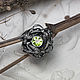 Silver ring 'Swallows' with natural chrysolite. Ring. Unusual Gemstone Jewelry. Online shopping on My Livemaster.  Фото №2