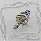 Ring 'Heart of scorpio-VIP' gold 585, tanzanite, sapphires. VIDEO, Rings, St. Petersburg,  Фото №1