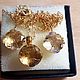 Citrine flowers925 silver, 24 carat gold, Jewelry Sets, Warsaw,  Фото №1