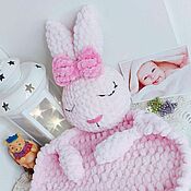 Куклы и игрушки handmade. Livemaster - original item Comforter bunny made of plush yarn, from the first days for Rebekah. Handmade.