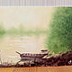 'In the emerald of the Misty Pond ' oil on canvas, Pictures, Moscow,  Фото №1