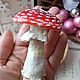 Новогодняя игрушка "Мухомор". Игрушки. М-S ДеревоДекор. Ярмарка Мастеров.  Фото №4